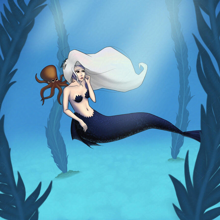 Mermaid And Her Octopus